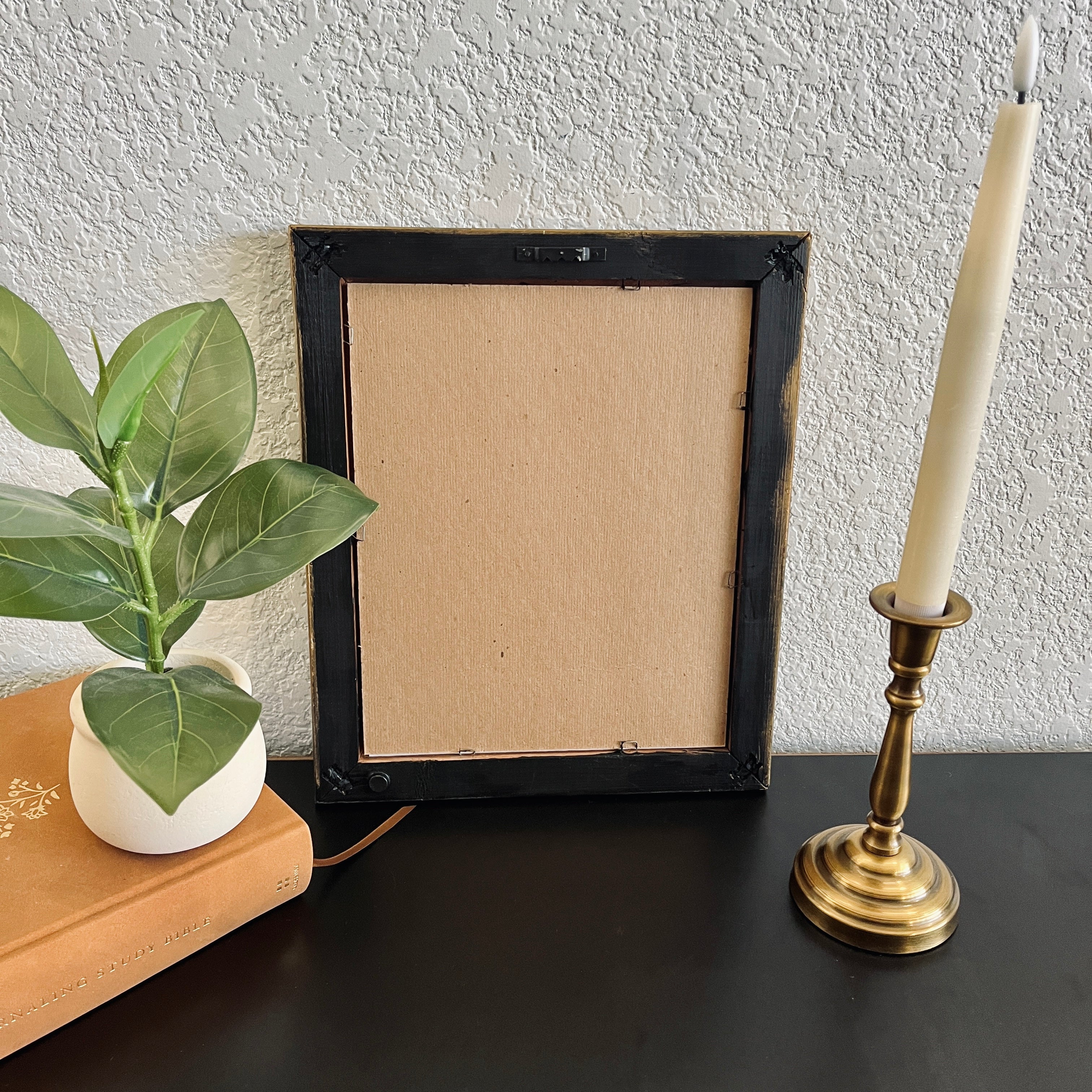 Follow Jesus in Refinished Vintage Wood Frame 8x10