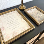 Set of 2 The Blessing Numbers 6:24-26 in Refinished Vintage Frames 8x10 & 5x7