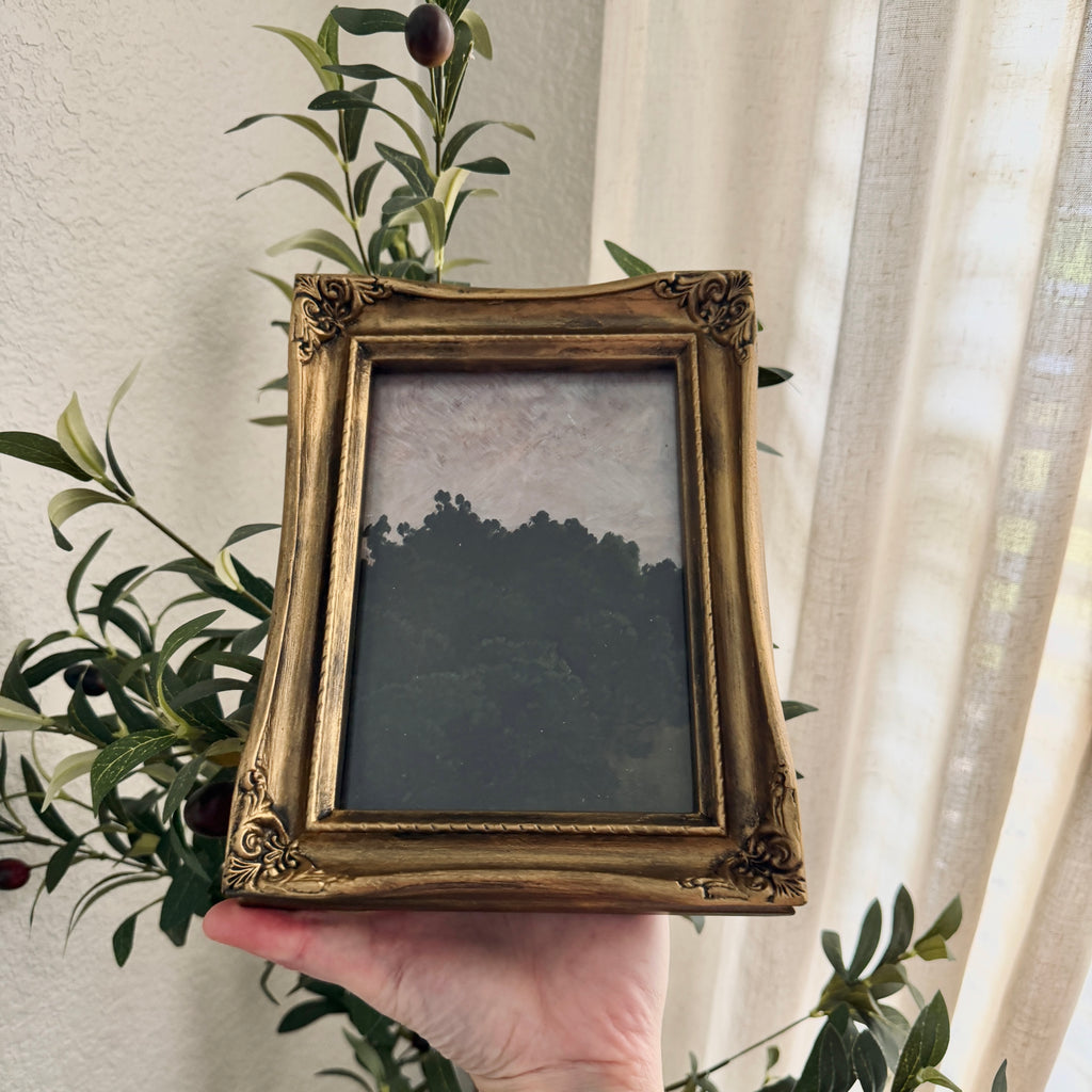 Set of 2 Trust in the Lord Proverbs 3:5 in Refinished Vintage Frames 7 x 12.5 & 5x7