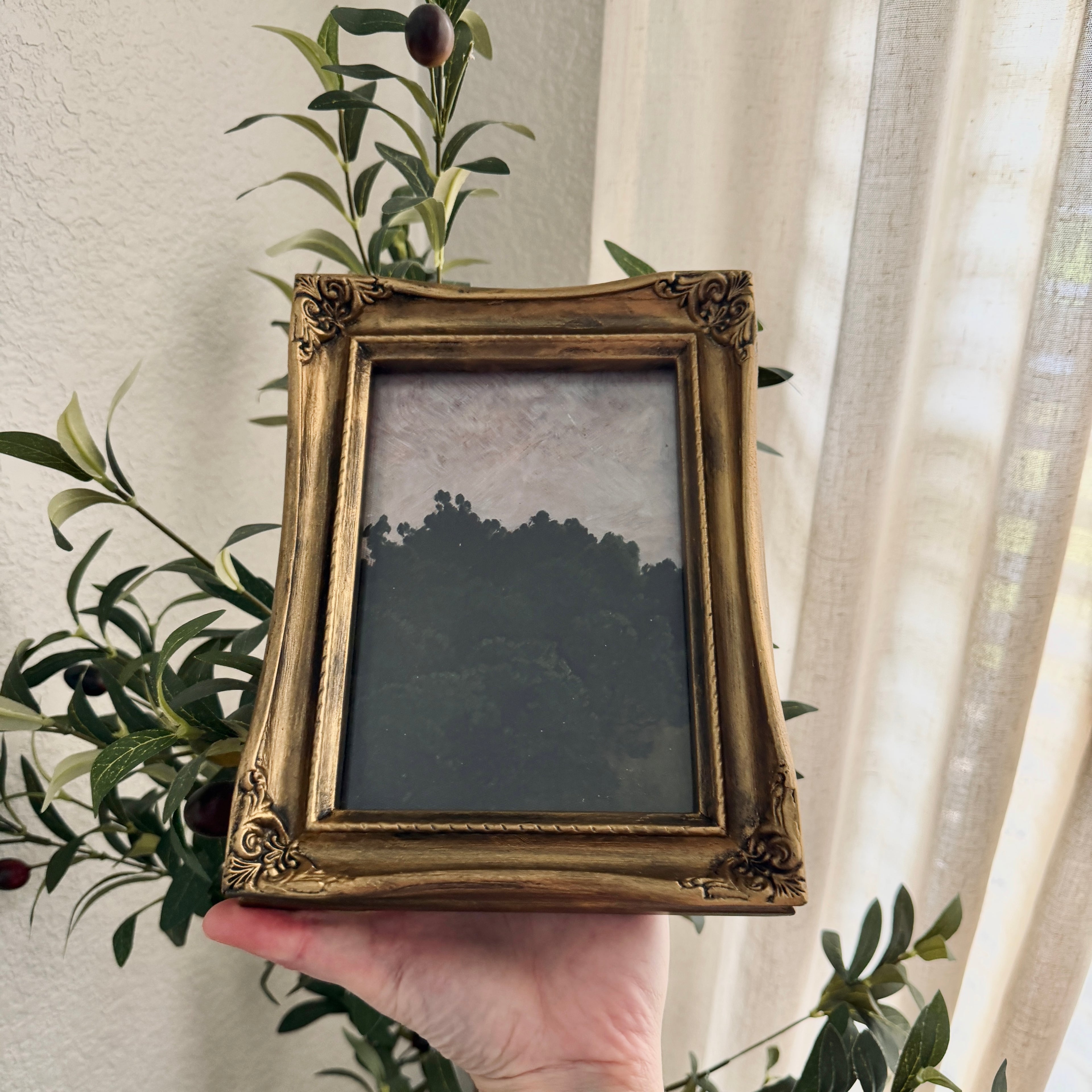 Set of 2 Trust in the Lord Proverbs 3:5 in Refinished Vintage Frames 7 x 12.5 & 5x7