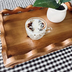 Clean Ingredient Hand Poured Candle in Vintage Herringbone Pressed Glass Tea Cup