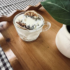 Clean Ingredient Hand Poured Candle in Vintage Paisley Pressed Glass Tea Cup