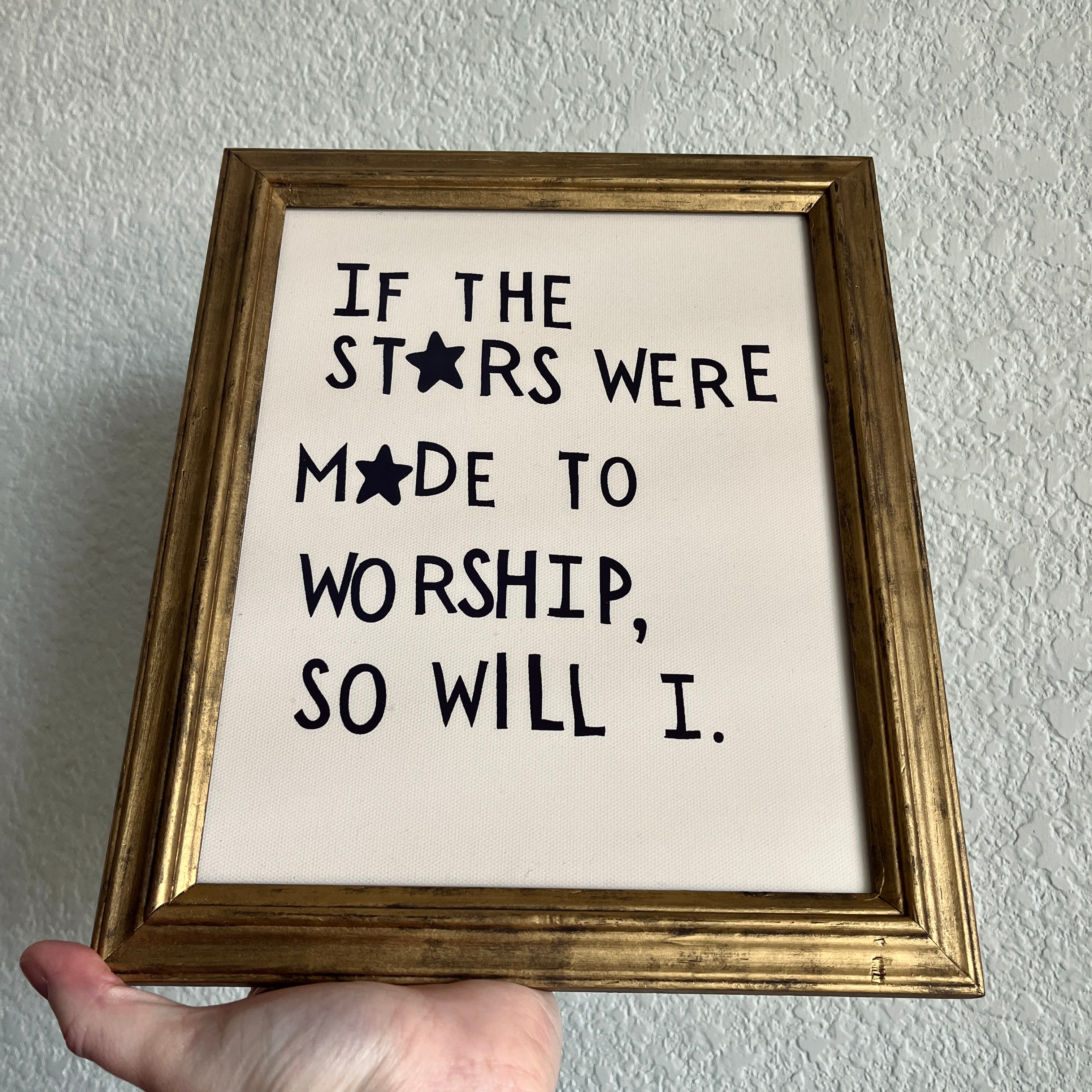 Set of 2 So Will I in Refinished Frames 8x10 & 5x7