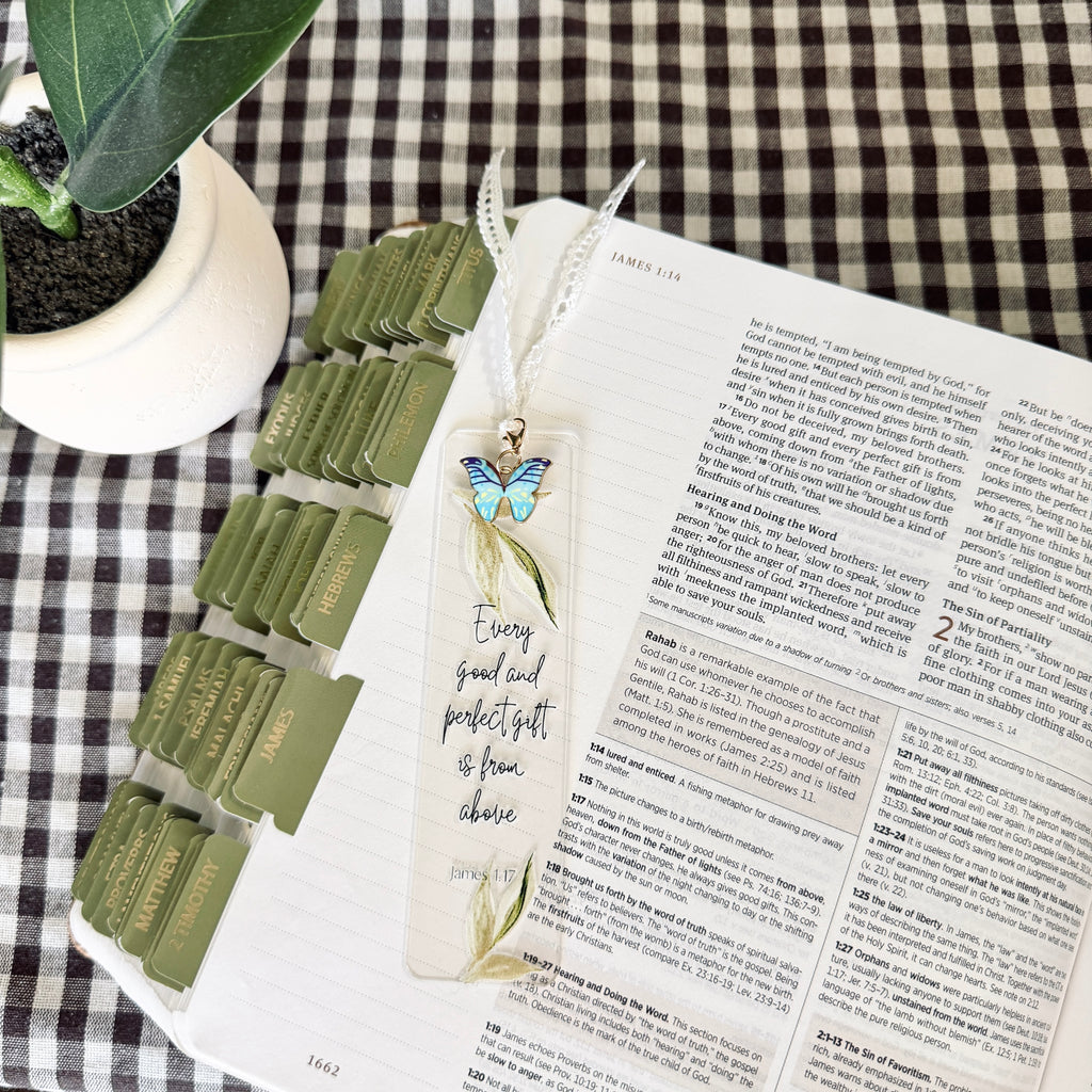 “From Above” Bible Verse Charm Bookmark