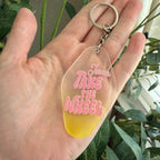 Jesus Take the Wheel Keychain/Bag Charm Yellow Ombré