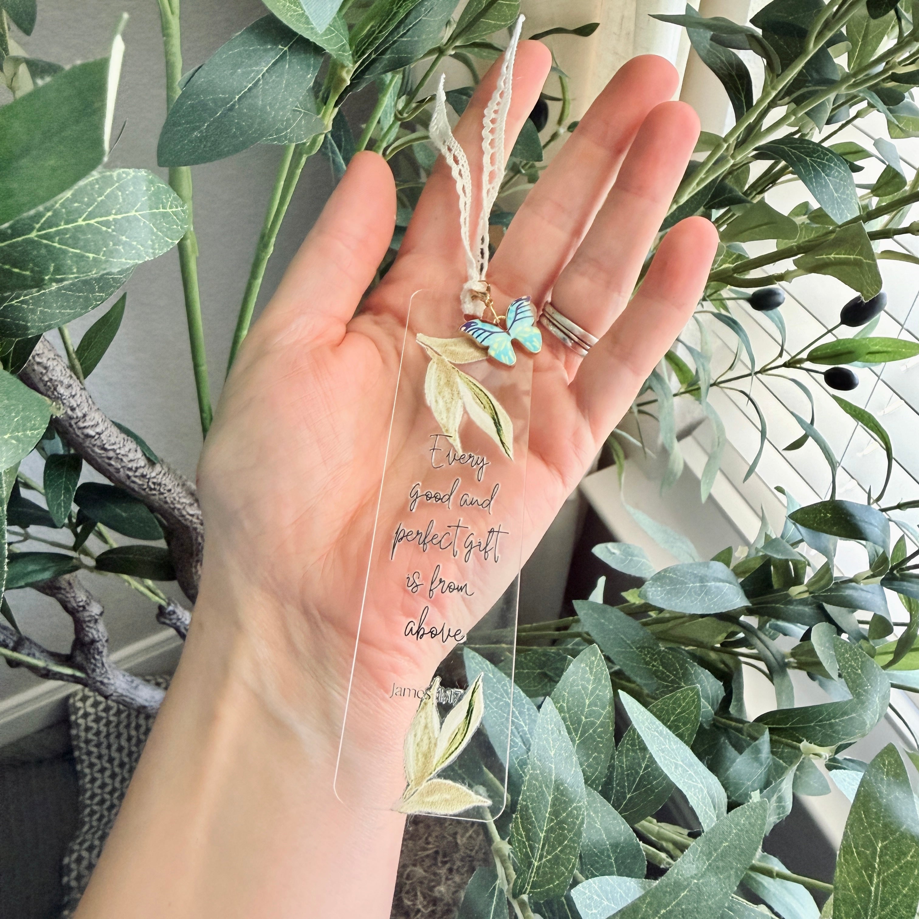 “From Above” Bible Verse Charm Bookmark