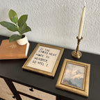 Set of 2 So Will I in Refinished Frames 8x10 & 5x7