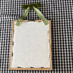 Fruit of the Spirit Bible Verse in Refinished Vintage Detailed Wood Frame with Velvet Bow Hanger 8x10