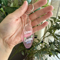 Living Proof of a Loving God Keychain/Bag Charm Pink Ombré