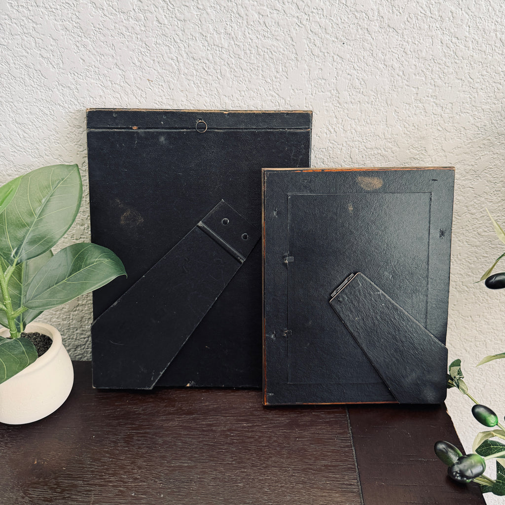 Set of 2 Psalm 51 in Refinished Vintage Frames 8x10 & 5x7