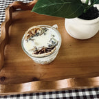 Clean Ingredient Hand Poured Candle in Vintage Paisley Pressed Glass Tea Cup