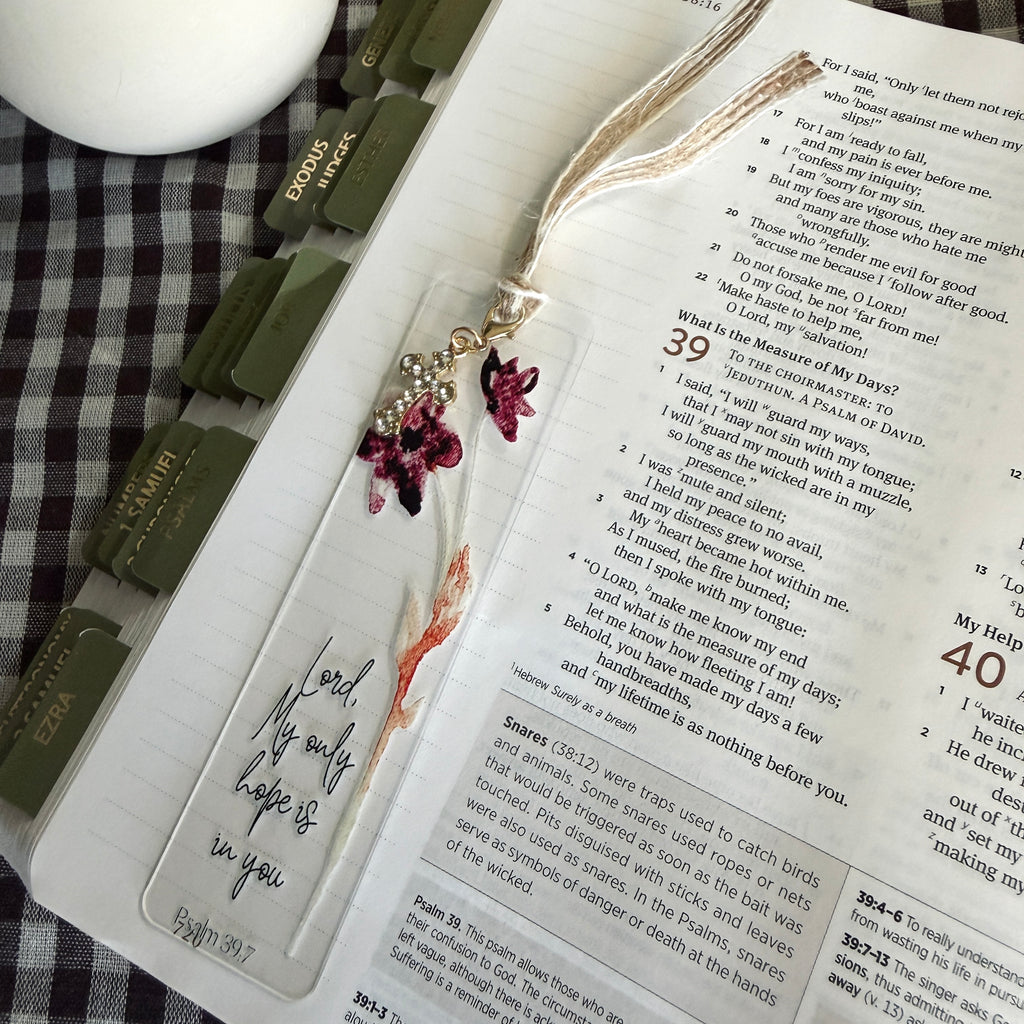 “My Only Hope” Bible Verse Charm Bookmark
