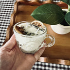 Clean Ingredient Hand Poured Candle in Vintage Paisley Pressed Glass Tea Cup