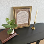 Psalm 23 Print in Vintage Wood Refinished Frame 11x14