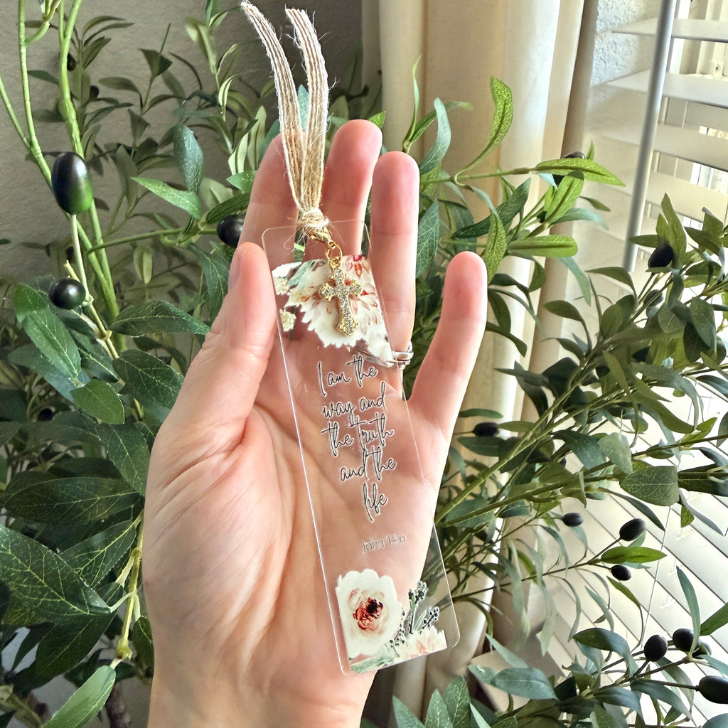 “Way Truth Life” Bible Verse Charm Bookmark