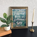 Fullness of Joy Print in Vintage Wood Refinished Frame 11x14