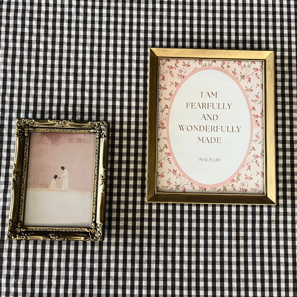 Set of 2 Psalm 139 in Vintage Refinished Frames 8x10 & 5x7