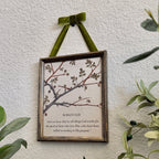 Romans 8:28 “God Works for the Good” Bible Verse in Refinished Vintage Detailed Wood Frame with Velvet Bow Hanger 8x10