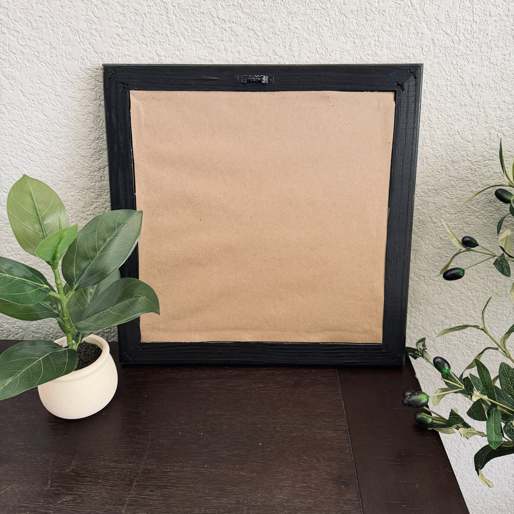Jeremiah 29:11 Hope & A Future Bible Verse Print in Refinished Vintage Wood Frame 14.5x14.5