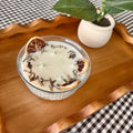 Clean Ingredient Hand Poured Candle in Vintage Pressed Glass Bowl