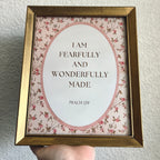 Set of 2 Psalm 139 in Vintage Refinished Frames 8x10 & 5x7