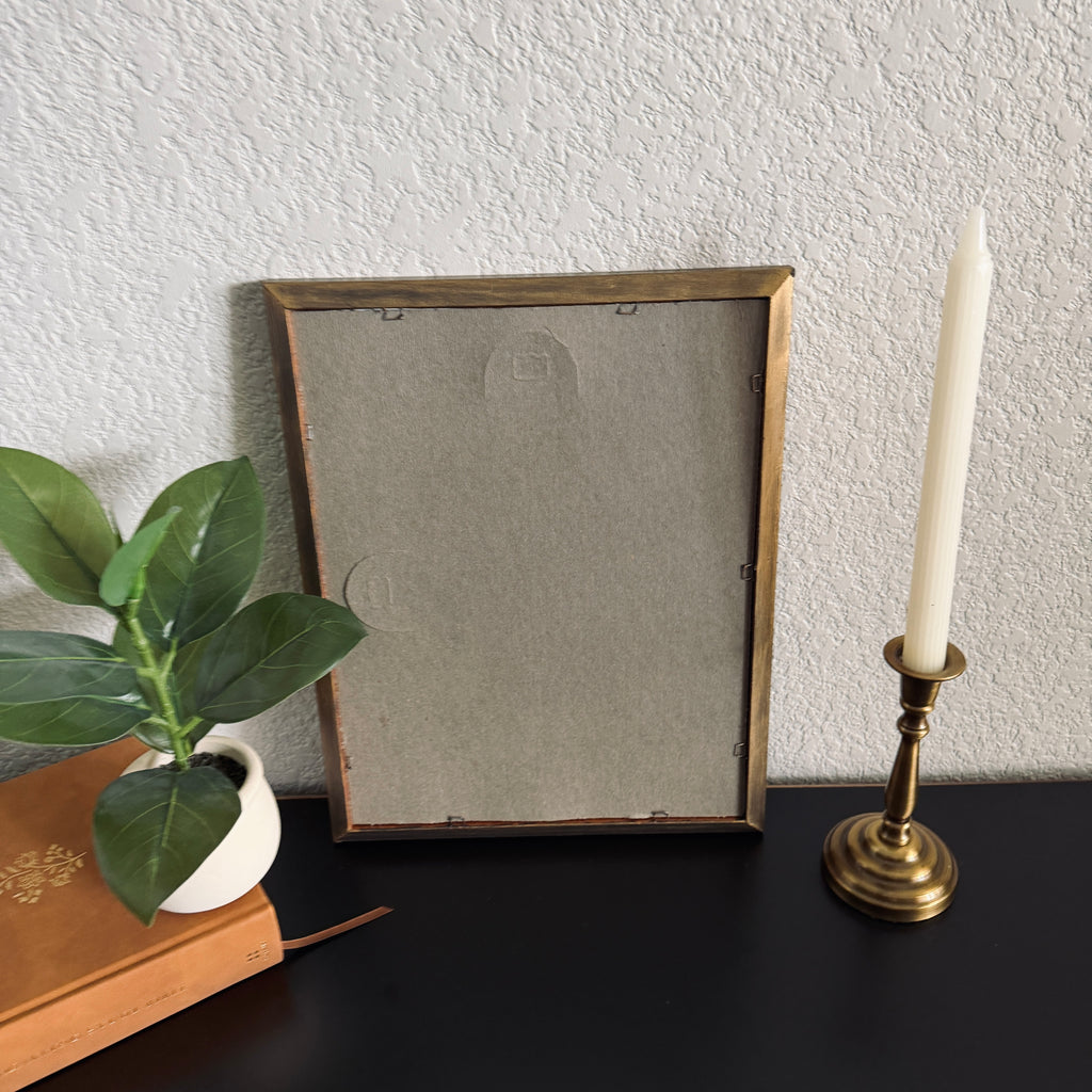 God is Good Print in Vintage Wood Refinished Frame 11x14