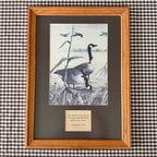 Vintage Proverbs 16:9 Geese Framed Art 16 x 22 inches