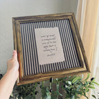 Psalm 61:2 “Lead me to the Rock” Verse Print in Refinished Vintage Wood Frame 14.5x14.5