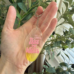 Jesus Take the Wheel Keychain/Bag Charm Yellow Ombré