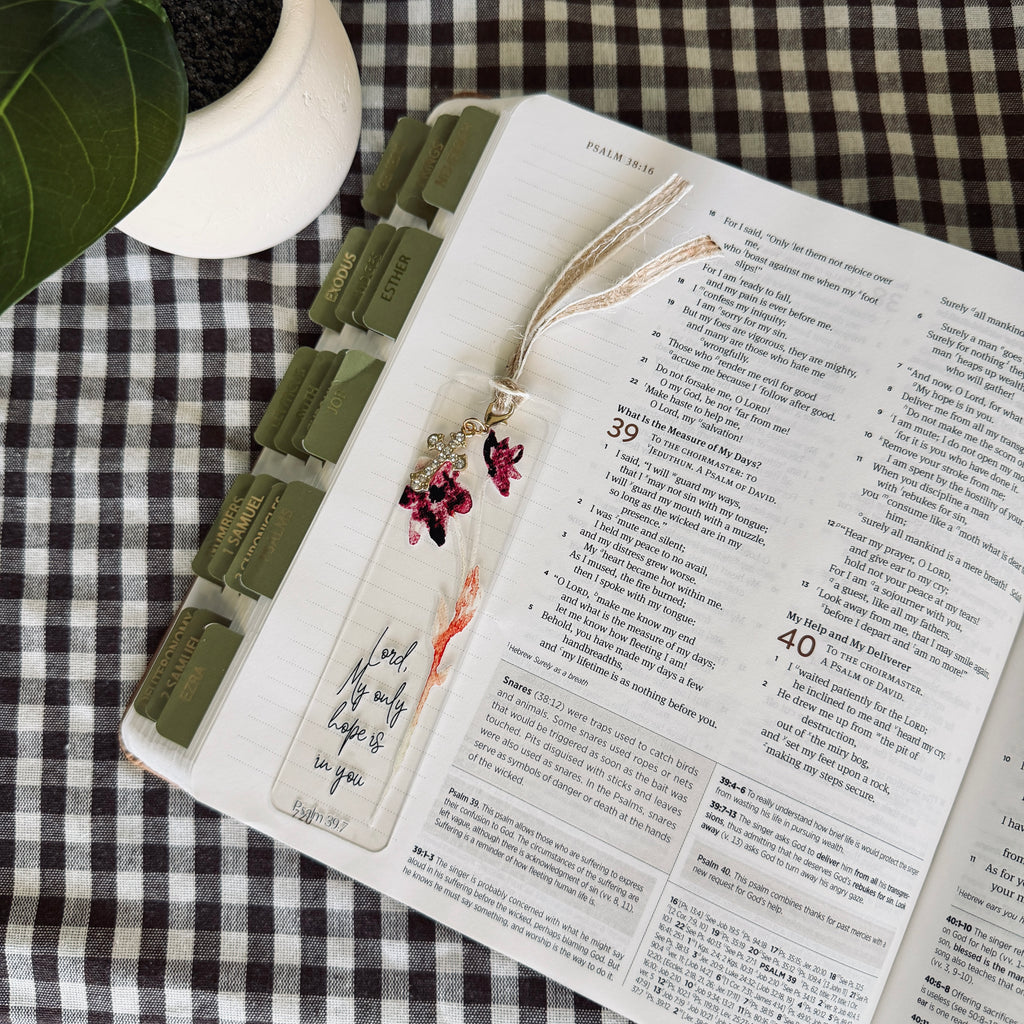 “My Only Hope” Bible Verse Charm Bookmark