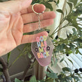 God Has My Back Keychain/Bag Charm Pink Ombré