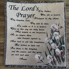 Vintage The Lord’s Prayer Tapestry Throw Blanket