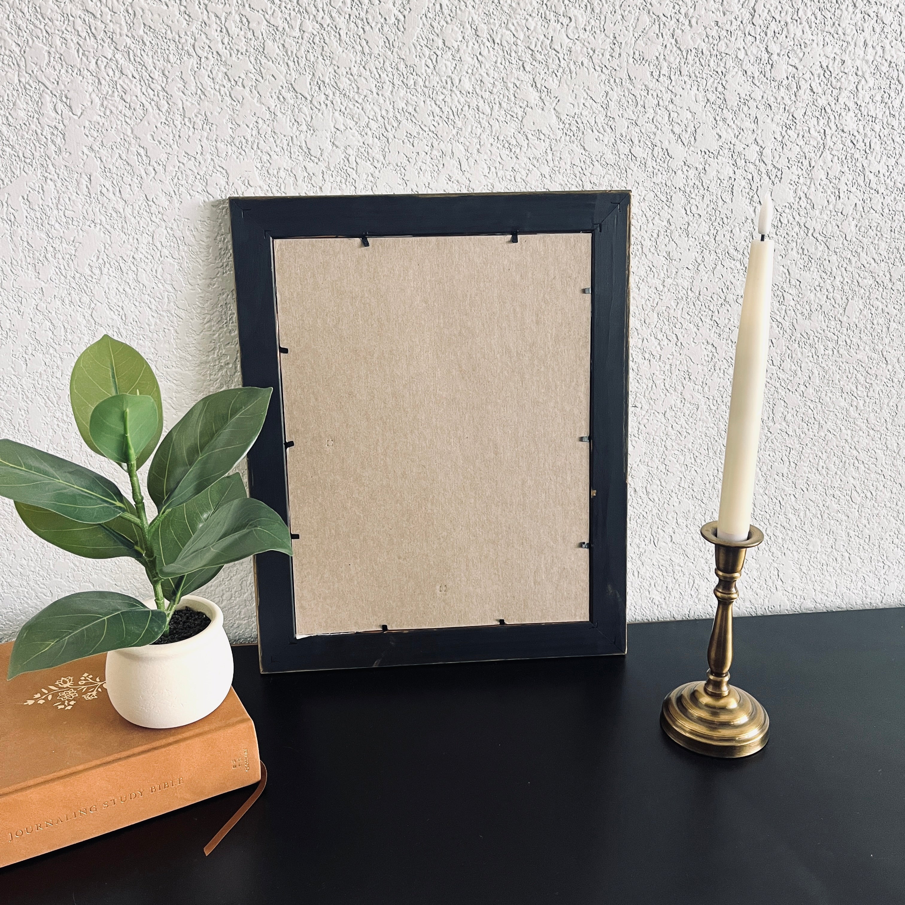Fullness of Joy Print in Vintage Wood Refinished Frame 11x14