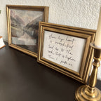 Set of 2 Psalm 61:2 in Refinished Frames 8x10 & 5x7