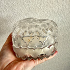 Clean Ingredient Hand Poured Candle in Vintage Heart Shaped Lidded Pressed Glass Trinket Dish