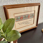 Vintage Joy of Christ Mixed Media Framed Art 14 x 17 inches