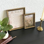 Set of 2 The Blessing Numbers 6:24-26 in Refinished Vintage Frames 8x10 & 5x7