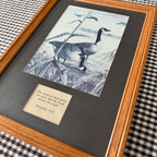 Vintage Proverbs 16:9 Geese Framed Art 16 x 22 inches