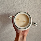 Clean Ingredient Hand Poured Candle in Vintage Lidded Sugar Jar