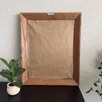 Isaiah 40:8 Bible Verse Print in Large Vintage Wood Refinished Frame with Layered Fabric Mat 18x22