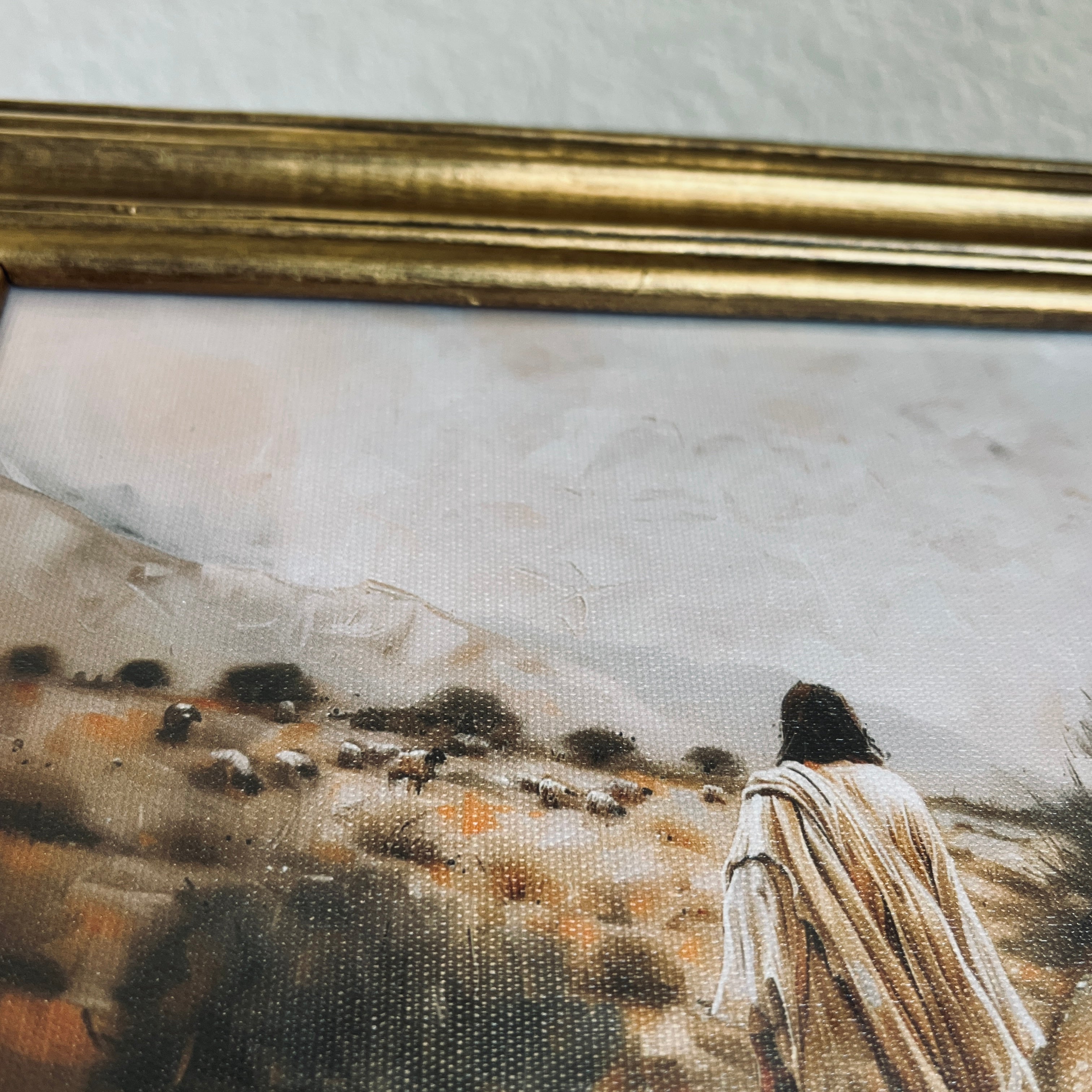 Follow Jesus in Refinished Vintage Wood Frame 8x10