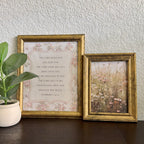 Set of 2 The Blessing Bible Verse in Refinished Vintage Wood Frames 5x7 & 8x10 Numbers 6:24-26