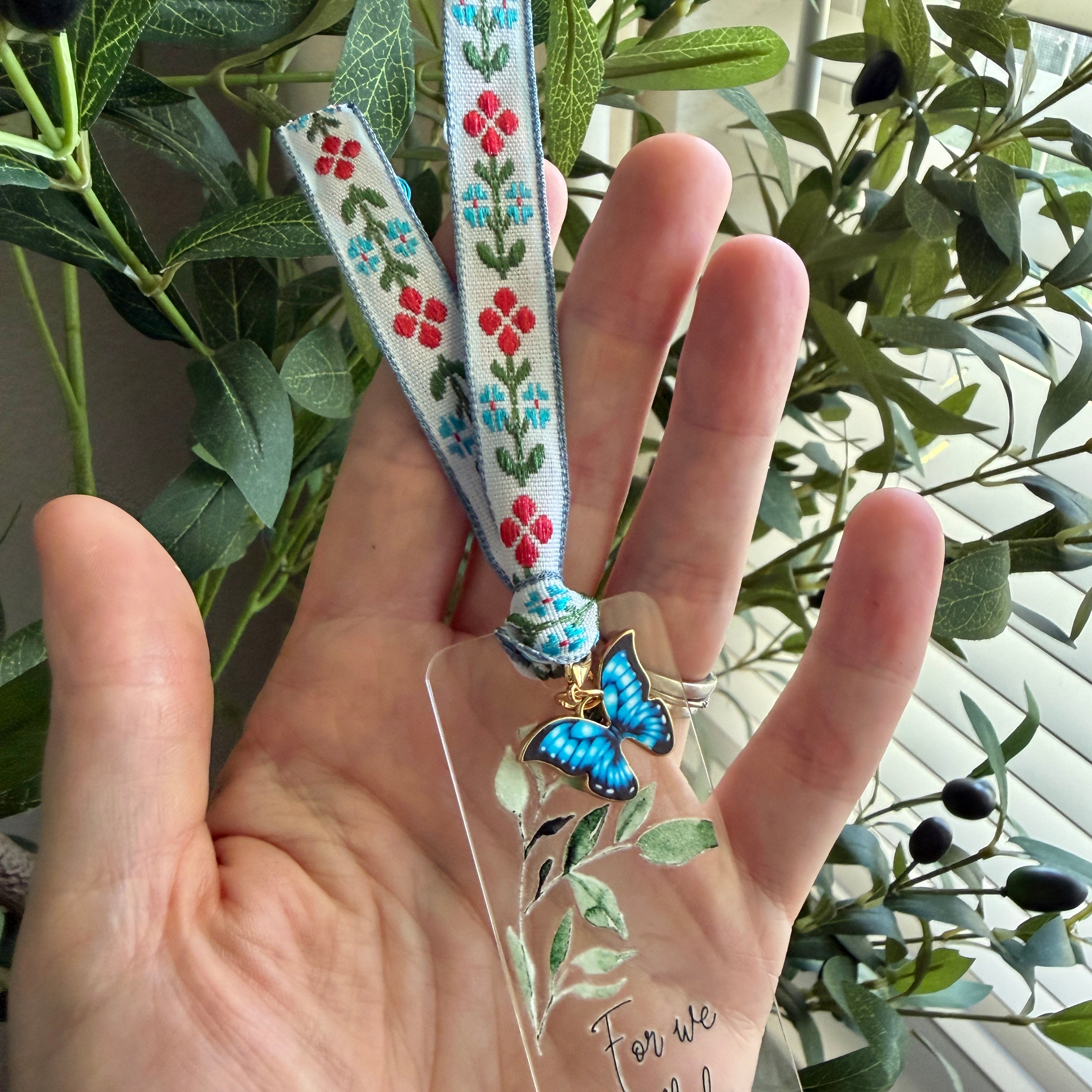 “Walk by Faith” Bible Verse Charm Bookmark