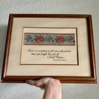 Vintage Joy of Christ Mixed Media Framed Art 14 x 17 inches