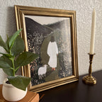 Lord, Lead Me Print in Vintage Wood Refinished Frame 11x14