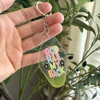 God Has My Back Keychain/Bag Charm Yellow Ombré