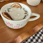 Clean Ingredient Hand Poured Candle in Vintage Flower Mug