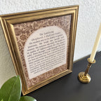 Psalm 23 Print in Vintage Wood Refinished Frame 11x14
