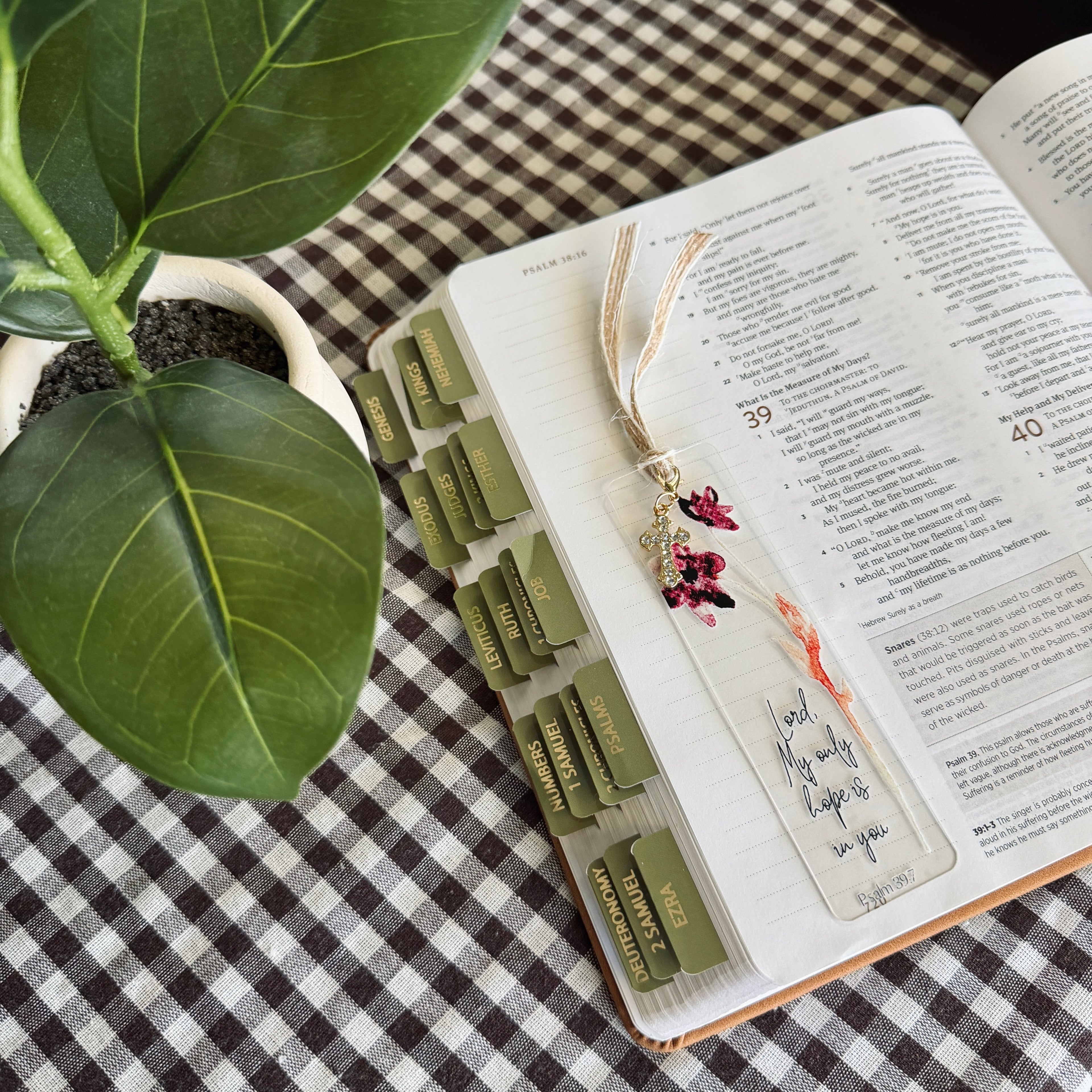 “My Only Hope” Bible Verse Charm Bookmark