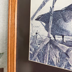 Vintage Proverbs 16:9 Geese Framed Art 16 x 22 inches
